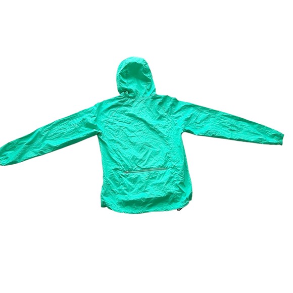 Asics Womens Full Zip Hooded Running Rain Jacket Windbreaker Teal Mint Green, Sm - Picture 8 of 13